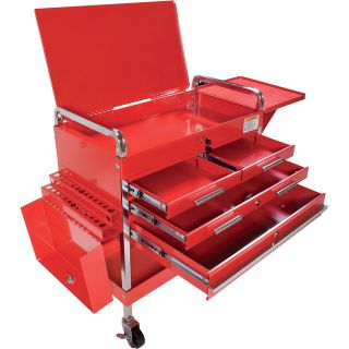 Arcan Service Cart — 350-lb. Capacity, 4 Locking Drawers, Model# ASC 8013 DLX  Work Carts