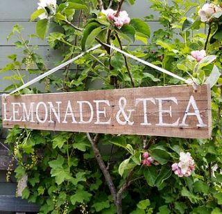 personalised garden,tea party or house sign 76cm x 15cm by potting shed designs