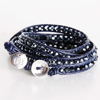 leather wrap midnight shimmer by boxwood