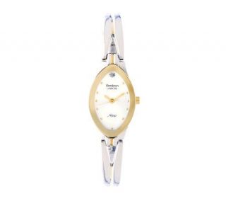 Armitron NOW Ladies Dress White Dial Bangle Watch —