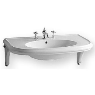 whitehaus collection china wall mount u shaped bathroom sink