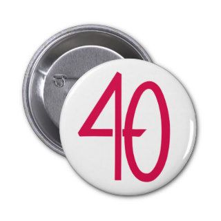 40 Pink Button