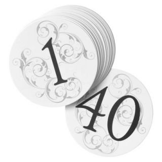 Filigree Table Number Cards