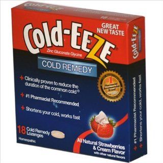 Cold Eeze, Lozenge Strawberry & Cream, 3.5 Ounce (12 Pack)  Cough Drops  Grocery & Gourmet Food