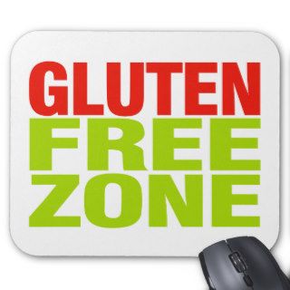 Gluten Free Zone (celiac disease) Mouse Pad