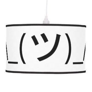 Shrug Emoticon Japanese Kaomoji Lamp