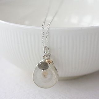 solar quartz and labradorite necklace by magpie living