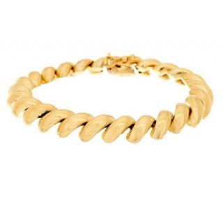 6 3/4 Polished San Marco Bracelet 14K Gold, 10.8g —