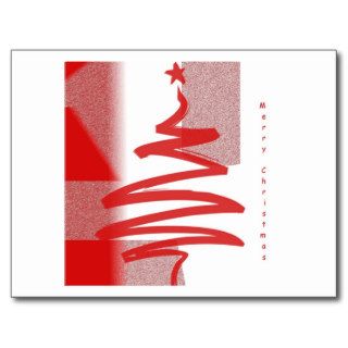 Modern Merry Christmas Post Card