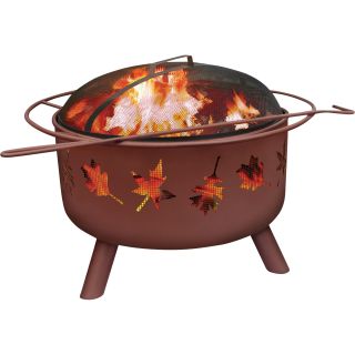 Landmann Firepit with Accessories — Big Sky Tree Leaves, Model# 28673  Firepits   Patio Heaters