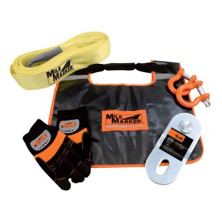 Mile Marker Off-Road Recovery Kit, Model# 19-00100  Winch Kits, Straps   Hooks