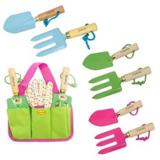 personalised child's gardening tools kit by sleepyheads