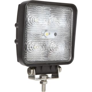 Ultra-Tow 9-32 Volt LED Floodlight — Clear, Square, 4.3in., 1150 Lumens  LED Automotive Work Lights