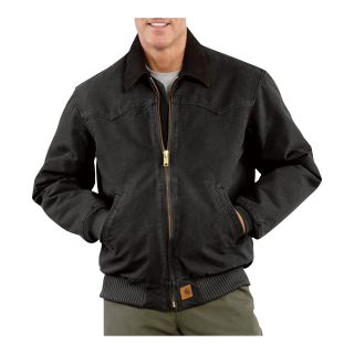 Carhartt Sandstone Santa Fe Jacket — Black, Model# J14  Jackets