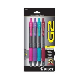 Pilot G2 Fine Point 0.7 mm Assorted Roller Gel Pens (Set of 4) Pilot Pen Corporation of America Other Colors