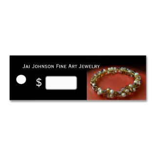 Jewelry Merchandise Price Tags Business Cards