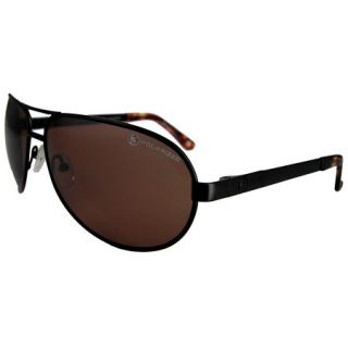 Aviator Sunglasses   Matte Black Frame/Brown Lens 411940