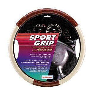 Superior 58 1120 Slip On Woodgrain Steering Wheel Cover Automotive