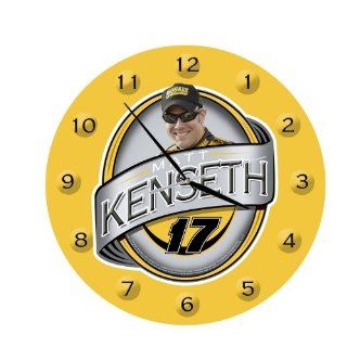 Racing Reflections Kyle Busch Nostalgic Button Tin Clock   Kyle Busch One Size  Sports Fan Wall Clocks  Sports & Outdoors