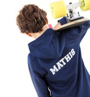 personalised sporty hoodie by a for angels