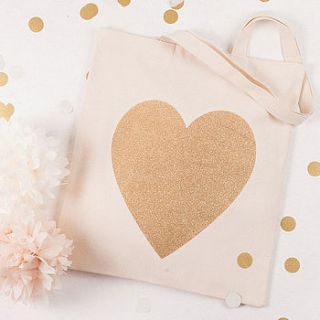 heart tote bag by alphabet bags