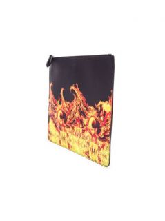 Givenchy Fire Printed Leather Pouch