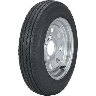 5-Hole Galvanized Wheel & Tire — 20.5in. x 480 x 12  12in. High Speed Trailer Tires   Wheels