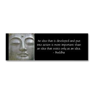 Buddha Quote Profile Card Business Card Template