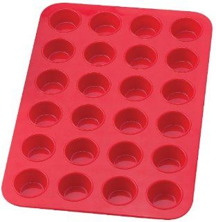HIC Brands that Cook Essentials Silicone 24 Cup Mini Muffin Pan Kitchen & Dining