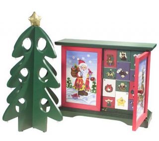 As Is Thomas Pacconi Advent Calendar w/Tree &Mini Ornaments —