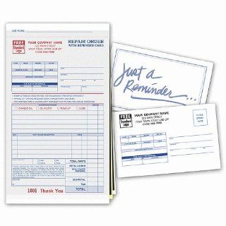 Repair Order Forms   Compact with Reminder Card and Carbons (250)  Office Storage Supplies 