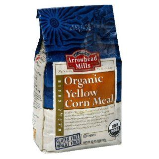 Arrowhead Mills Cornmeal Yellow 32 Ounce (Pack of 2)  Wheat Flours And Meals  Grocery & Gourmet Food