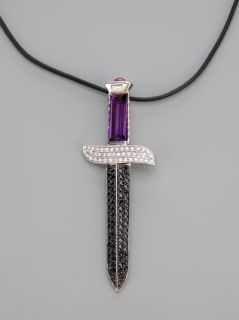 Gavello Diamond Dagger Pendant Necklace   Jewellery Atelier