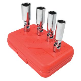 Sunex Tools Universal Spark Plug Socket Set — 4-Pc., 3/8in. Drive, Model# 8844  Spark Plug Tools