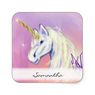Unicorn by Mendi Vernatter Stickers