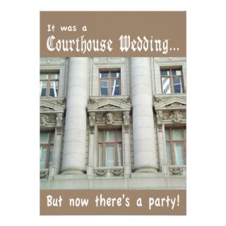 Courthouse Wedding Party Invitation