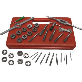 Grip Tap & Die Set — 40-Pc., SAE, Model# 53222  Tap   Die Sets