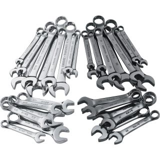 Ironton SAE and Metric Combination Wrenches — 32-Pc. Set  Combination Wrench Sets