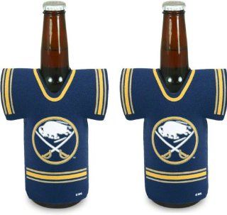 NHL Buffalo Sabres Bottle Jersey Koozie   Navy Blue  Ice Hockey Apparel  Sports & Outdoors