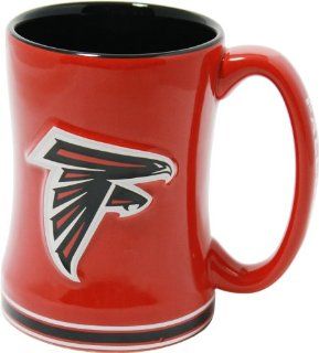 Atlanta Falcons Coffee Mug   15oz Sculpted  Sports Fan Coffee Mugs  Sports & Outdoors