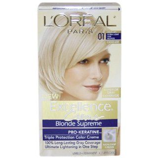 L'Oreal Paris Excellence Creme Hair Color, 01 Extra Light Ash Blonde  Chemical Hair Dyes  Beauty