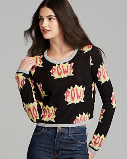 AQUA Sweater   Pow Pop Art Crop's