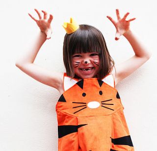 tiger girl's play dress by wild things funky little dresses