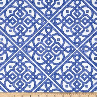 Waverly Upholstery Fabric By The Yard Lace It Up Aquarium Blue Fabric 54" 1 Yard