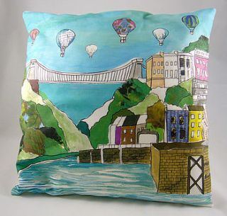 bristol 'clifton balloons' cushion by emmeline simpson