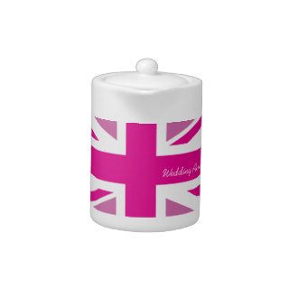 Pink Union Jack Teapot
