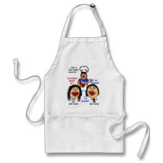 Dad Cooking For Kids Cartoon Apron