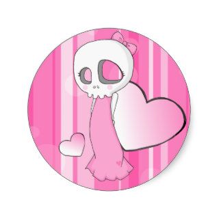 Pretty in Pink Round Sticker