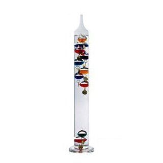 Lily's HomeTM 17 inch Galileo Thermometer, with 10 Multi Colored Spheres in Fahrenheit and Gold Number Tags  Outdoor Thermometers  Patio, Lawn & Garden
