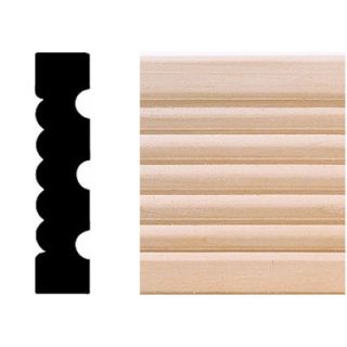 Manor House 3/4 in. x 3 1/4 in. x 7 ft. Maple Reversible Fluted